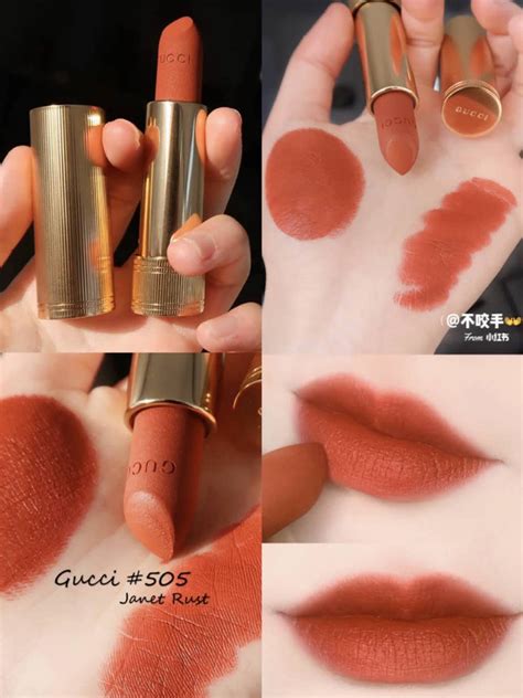 gucci janet rust|505 janet rust lipstick gucci.